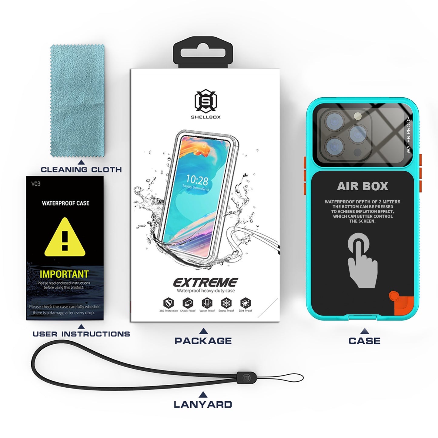 SHELLBOX Air Box iPhone 6.1-inch Waterproof Case