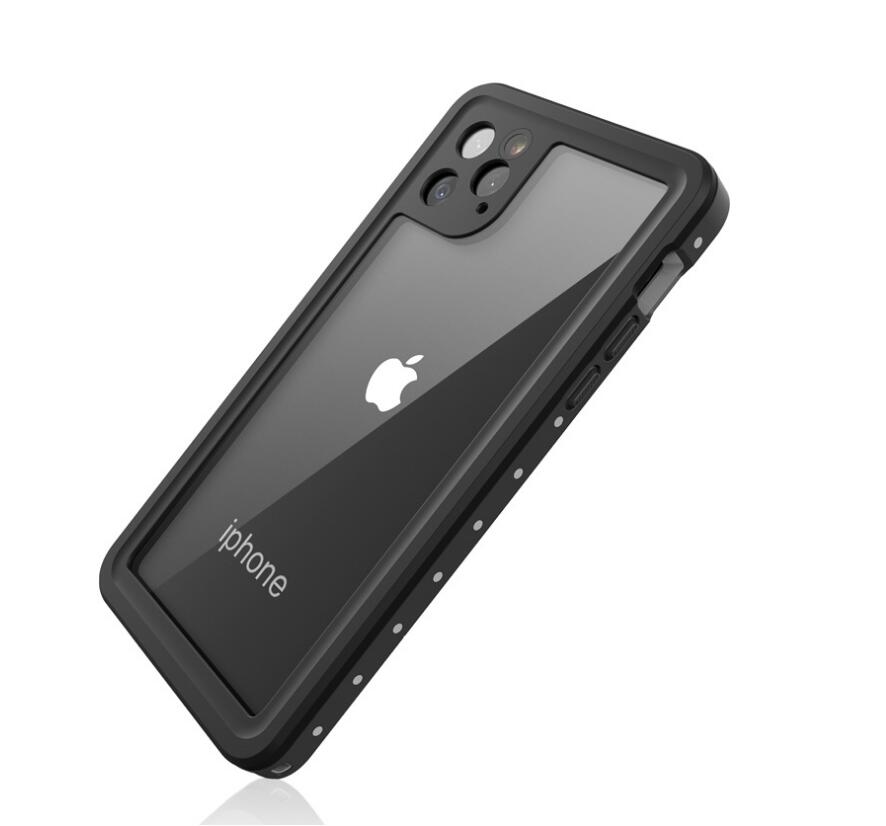 SHELLBOX Block Clear iPhone 11 Pro Max Waterproof Case