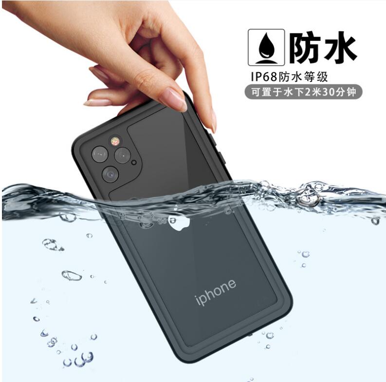 SHELLBOX Block Clear iPhone 11 Pro Max Waterproof Case