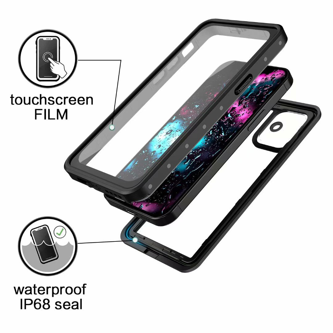 SHELLBOX Block Clear iPhone 12 Mini Waterproof Case