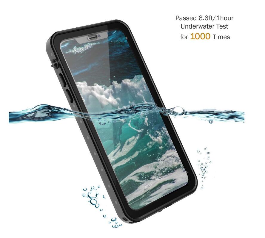 SHELLBOX Block Clear iPhone X Xs Waterproof Case