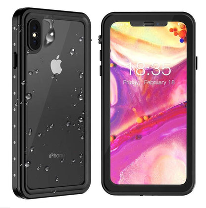 SHELLBOX Block Clear iPhone X Xs Waterproof Case