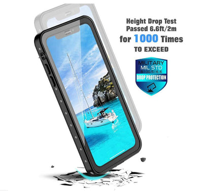 SHELLBOX Block Clear iPhone X Xs Waterproof Case