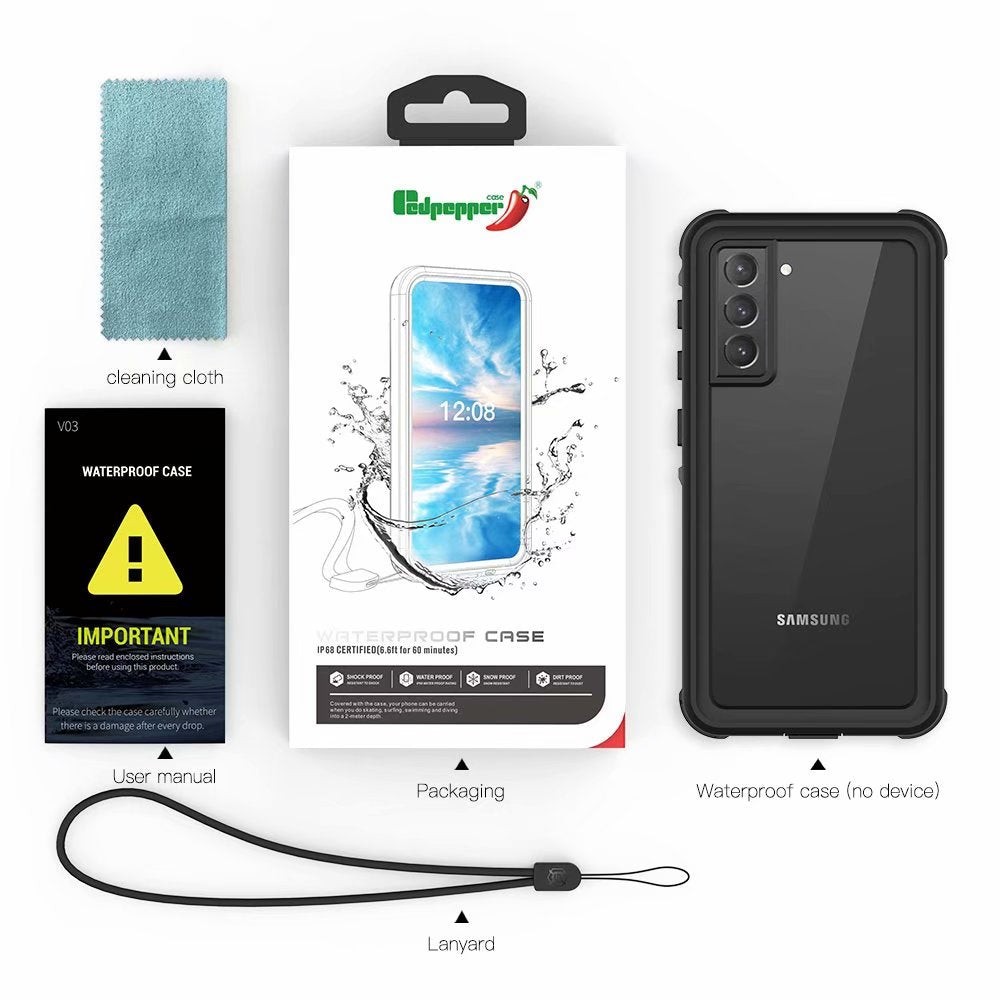 SHELLBOX Dot Clear Galaxy S21 Waterproof Case