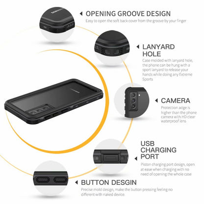 SHELLBOX Dot Clear Galaxy S21 Waterproof Case