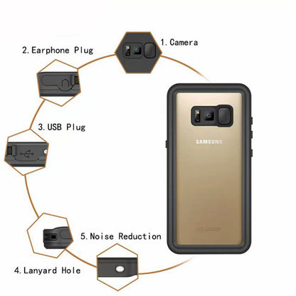 SHELLBOX Dot Clear Galaxy S8+ Waterproof Case