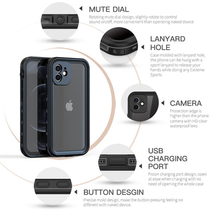 SHELLBOX Dot Clear iPhone 12 Waterproof Case