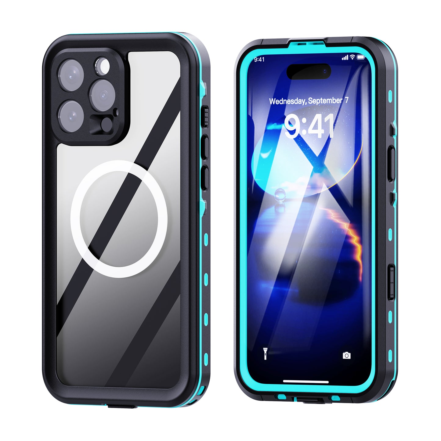 SHELLBOX Dot Clear iPhone 16 Pro Max Waterproof Case