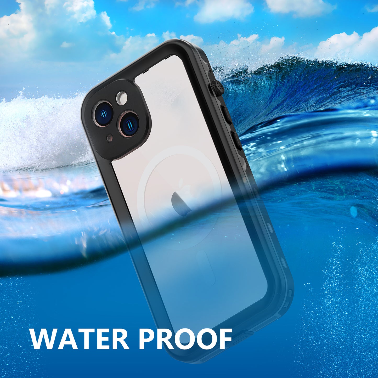 SHELLBOX Dot Clear iPhone 14 Waterproof Case