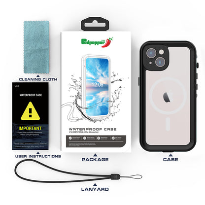 SHELLBOX Dot Clear iPhone 14 Waterproof Case