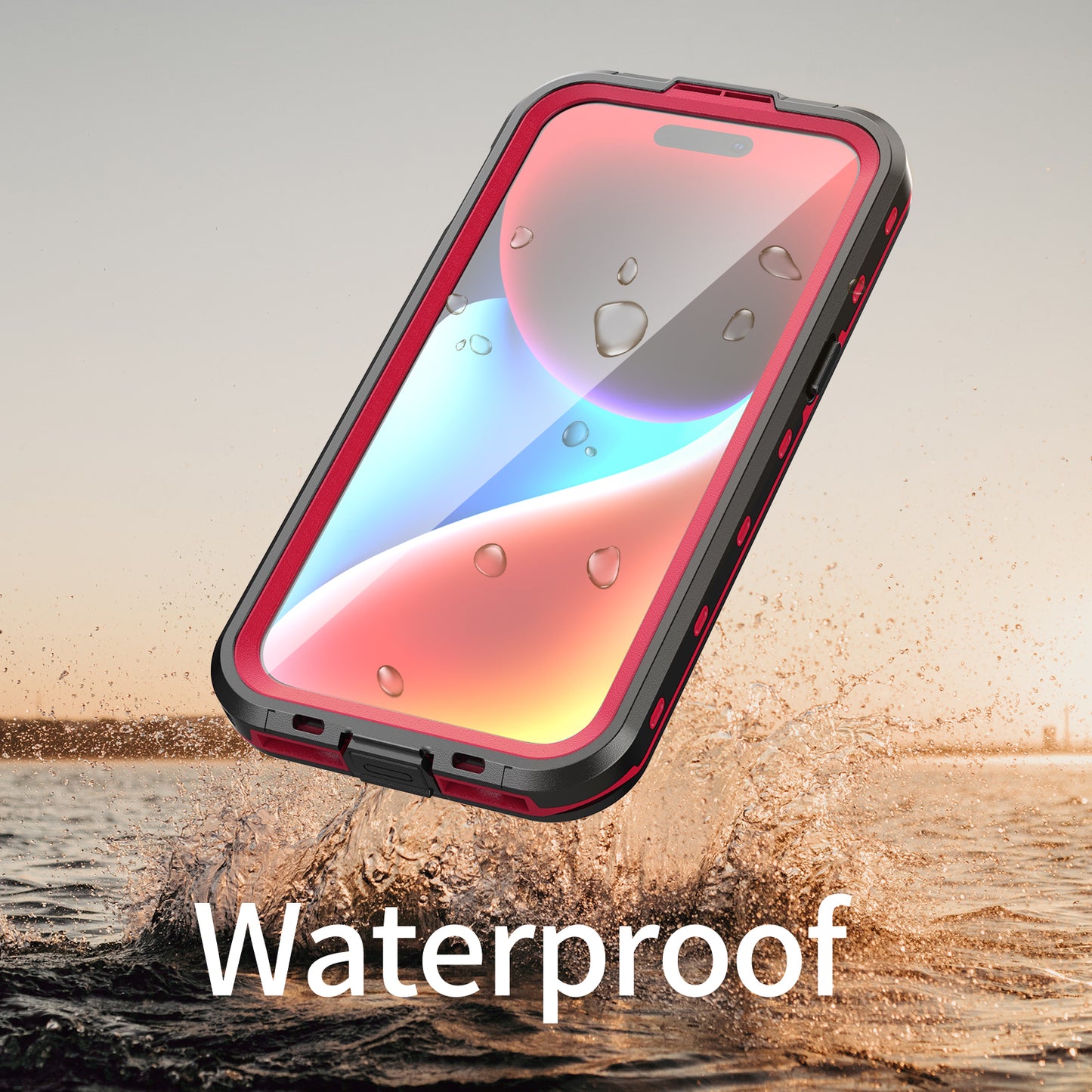 SHELLBOX Dot Clear iPhone 15 Pro Waterproof Case