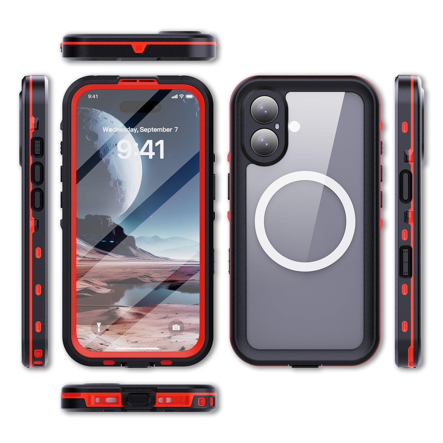 SHELLBOX Dot Clear iPhone 16 Waterproof Case