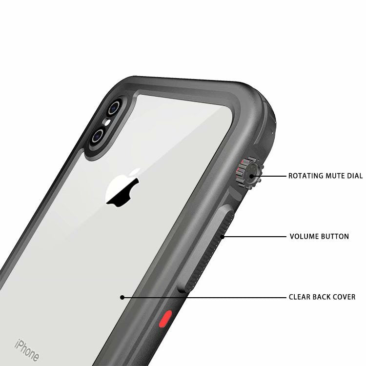 SHELLBOX Dot Clear iPhone Xs Max Waterproof Case