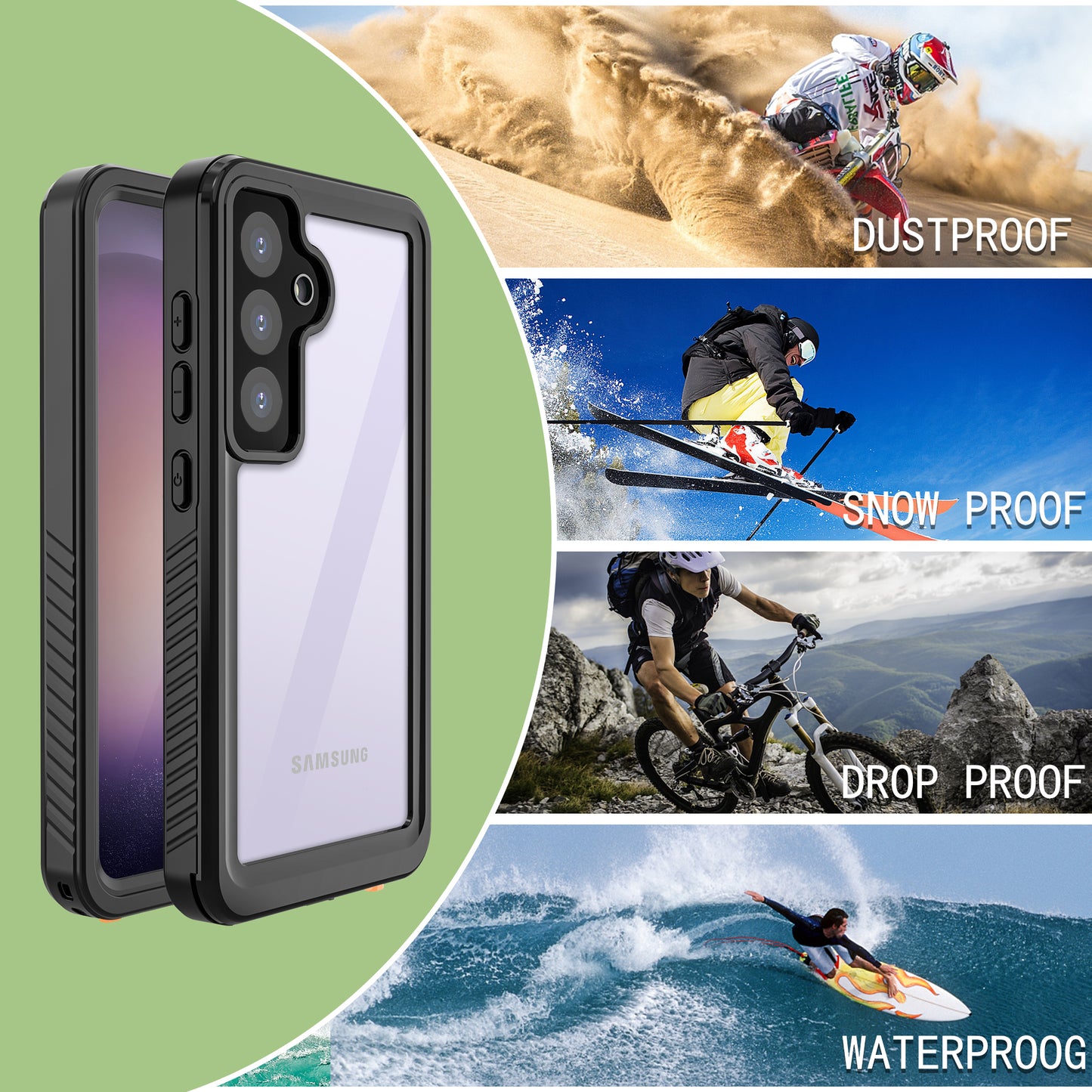 SHELLBOX Twill Swimming Galaxy S24 Waterproof Case