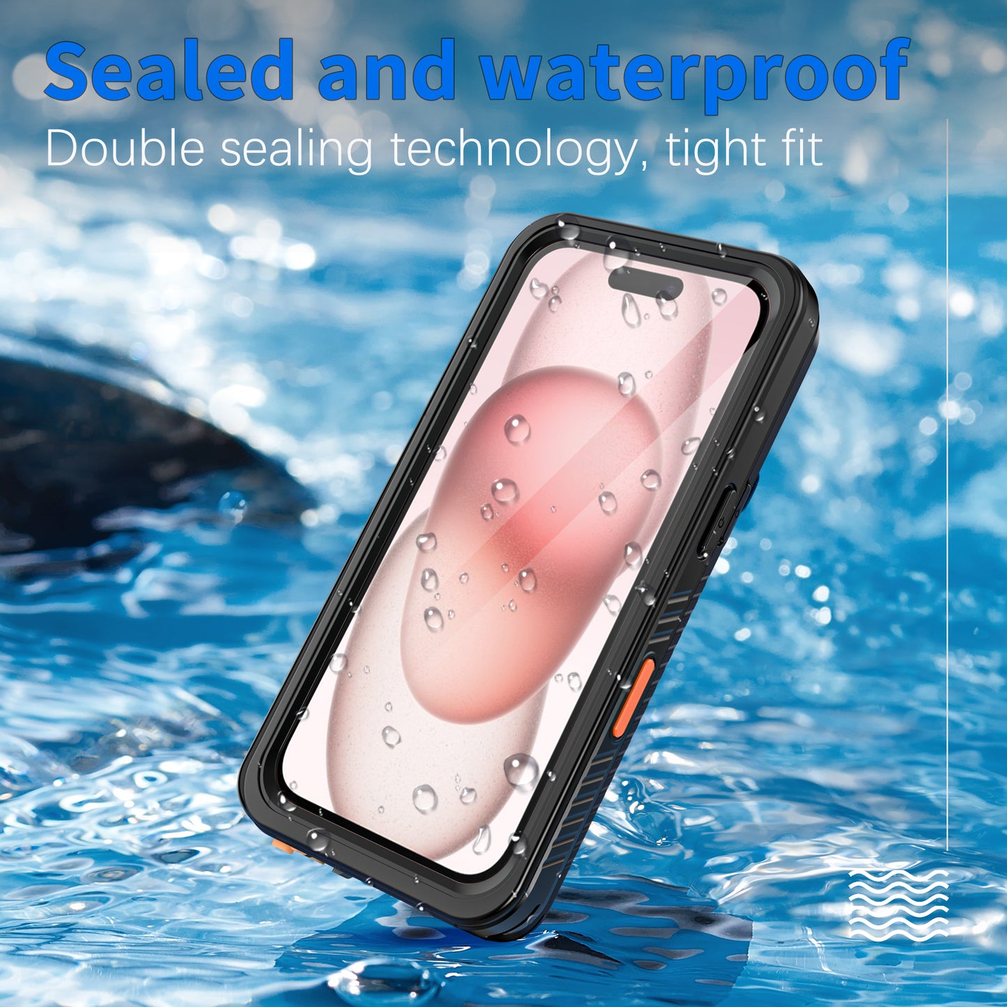 SHELLBOX Twill Swimming iPhone 16 Waterproof Case