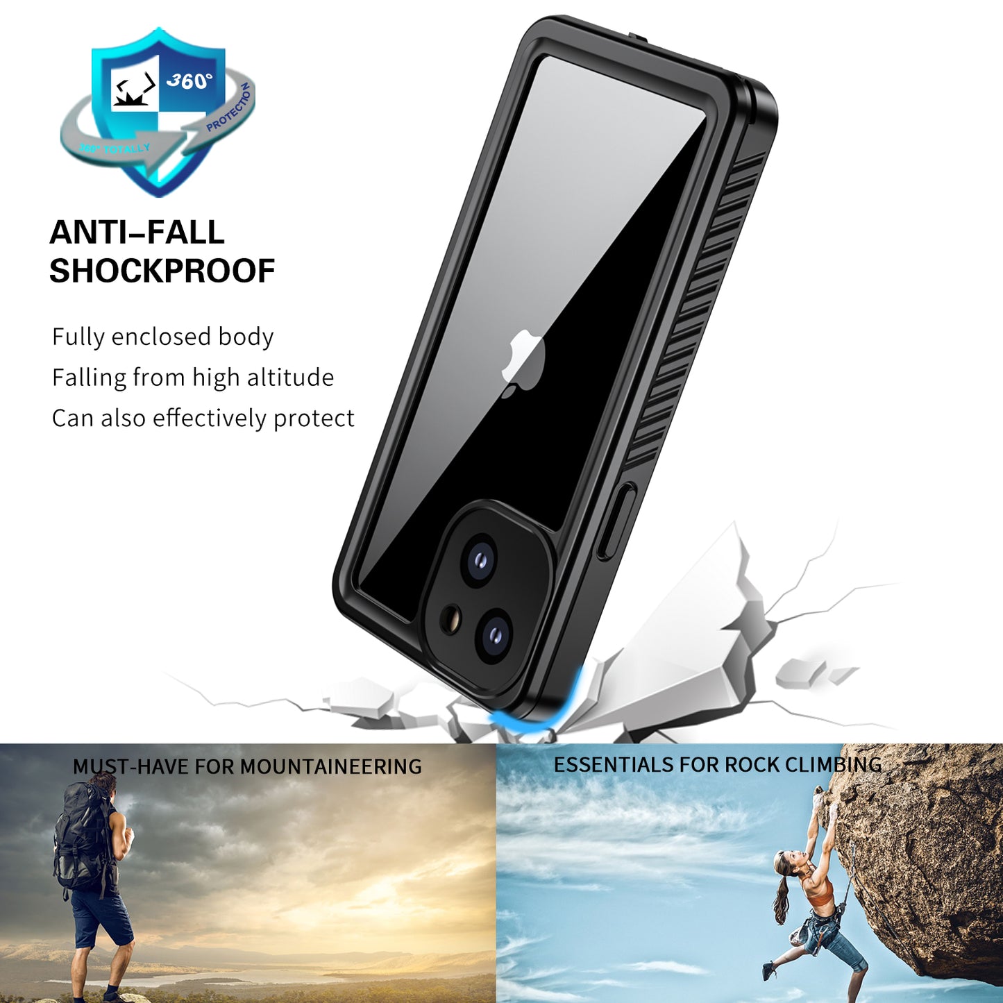 SHELLBOX Twill Swimming iPhone 13 Mini Waterproof Case