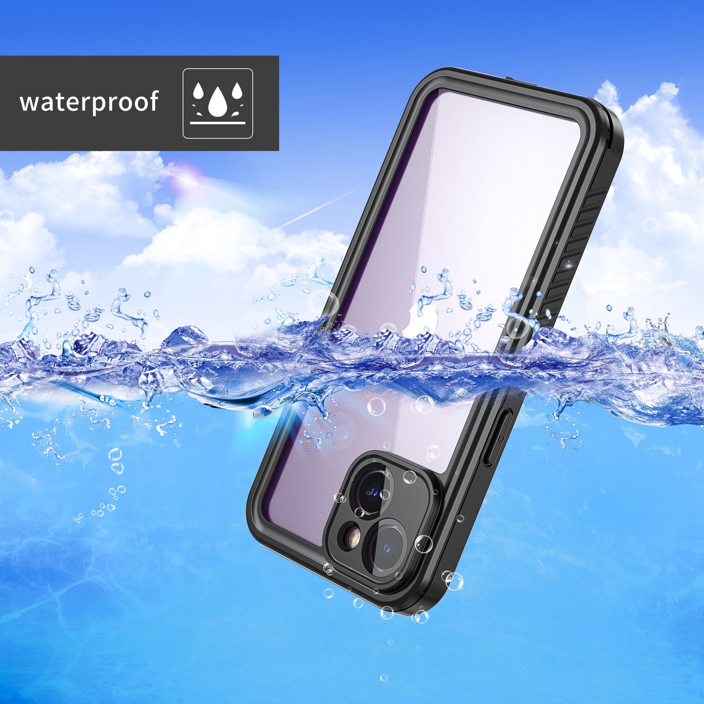 SHELLBOX Twill Swimming iPhone 14 Waterproof Case