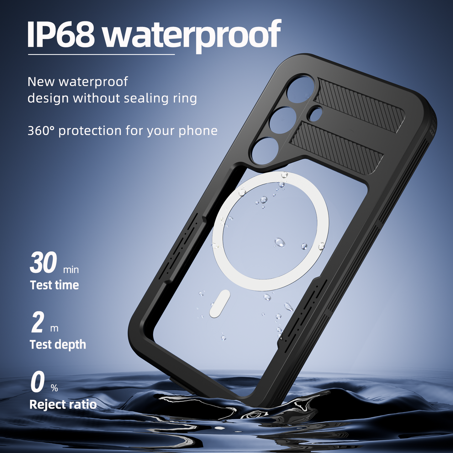 SHELLBBOX Mars Wireless Charging Galaxy S24 Waterproof Case