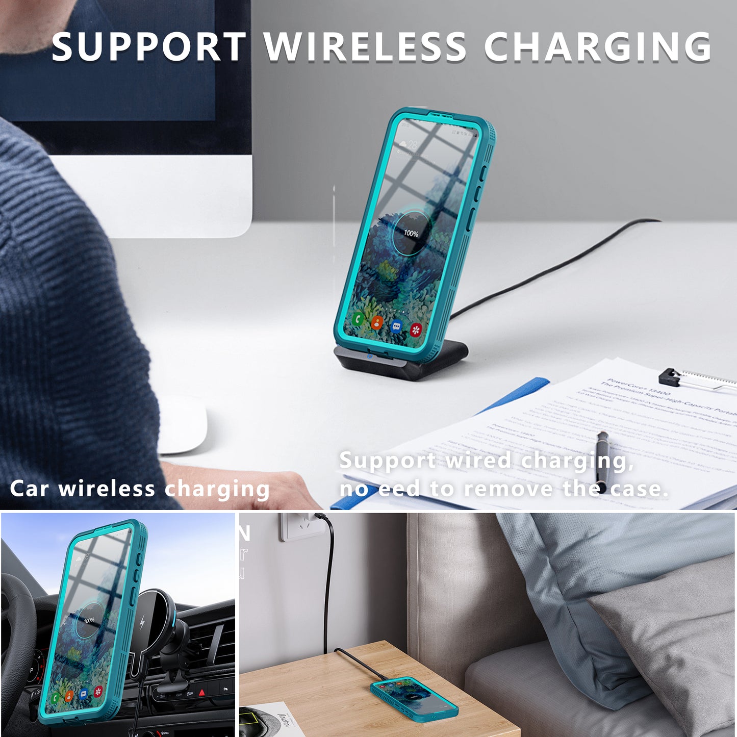 SHELLBBOX Mars Wireless Charging Galaxy S24+ Waterproof Case