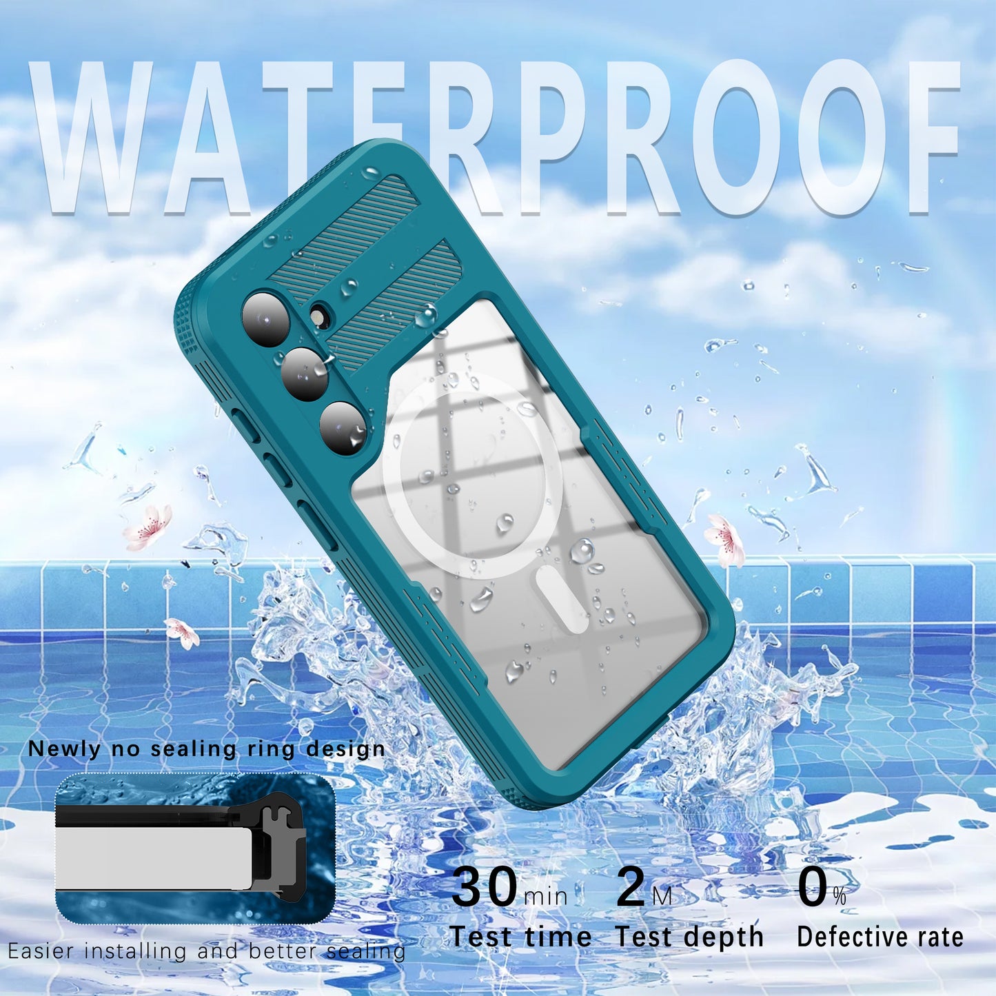 SHELLBBOX Mars Wireless Charging Galaxy S24+ Waterproof Case