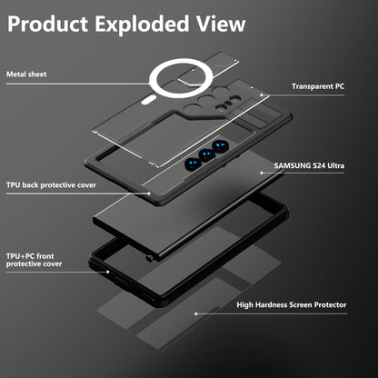 SHELLBBOX Mars Wireless Charging Galaxy S24 Ultra Waterproof Case