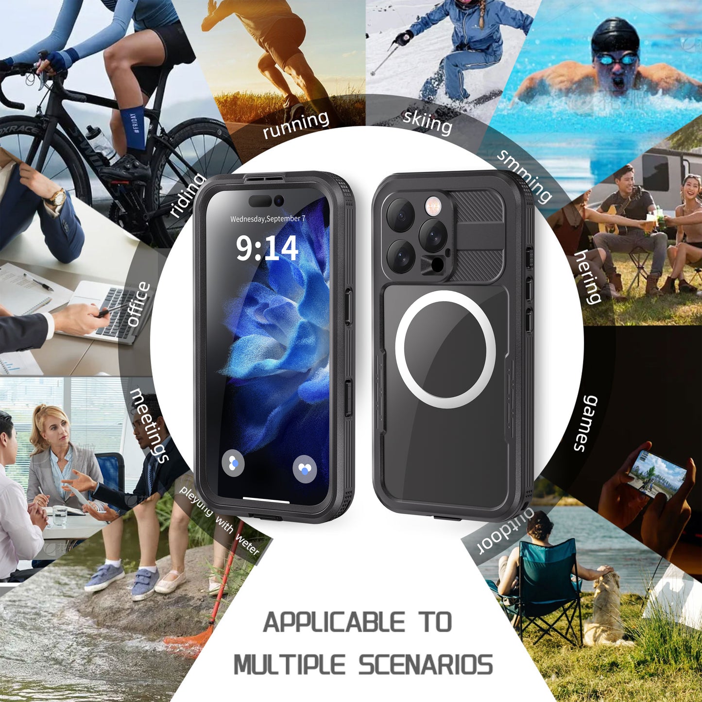 SHELLBBOX Mars Wireless Charging iPhone 16 Pro Waterproof Case