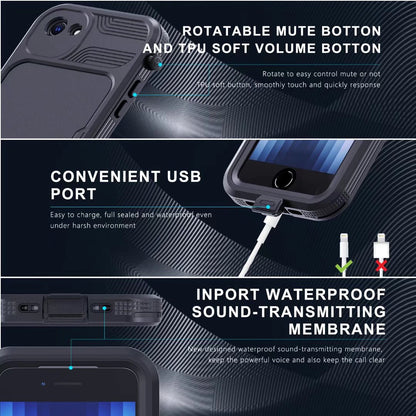 SHELLBBOX Mars Wireless Charging iPhone SE 2022 Waterproof Case