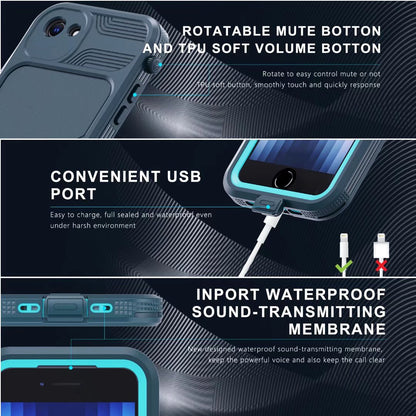 SHELLBBOX Mars Wireless Charging iPhone SE 2022 Waterproof Case