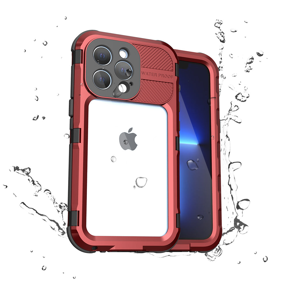 SHELLBOX Lens Protection Aluminum iPhone 13 Pro Waterproof Case