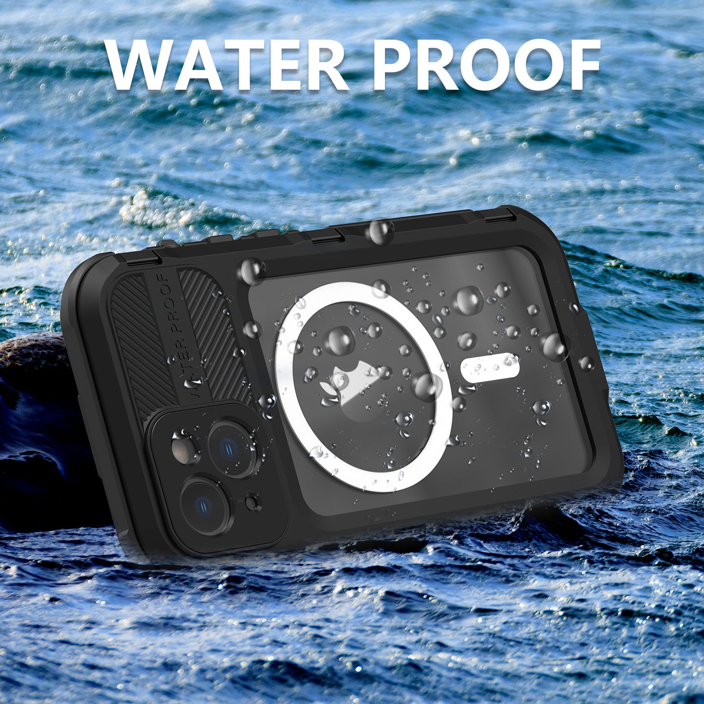 SHELLBOX Lens Protection Aluminum iPhone 14 Waterproof Case