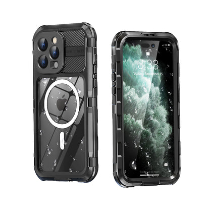 SHELLBOX Lens Protection Aluminum iPhone 15 Waterproof Case