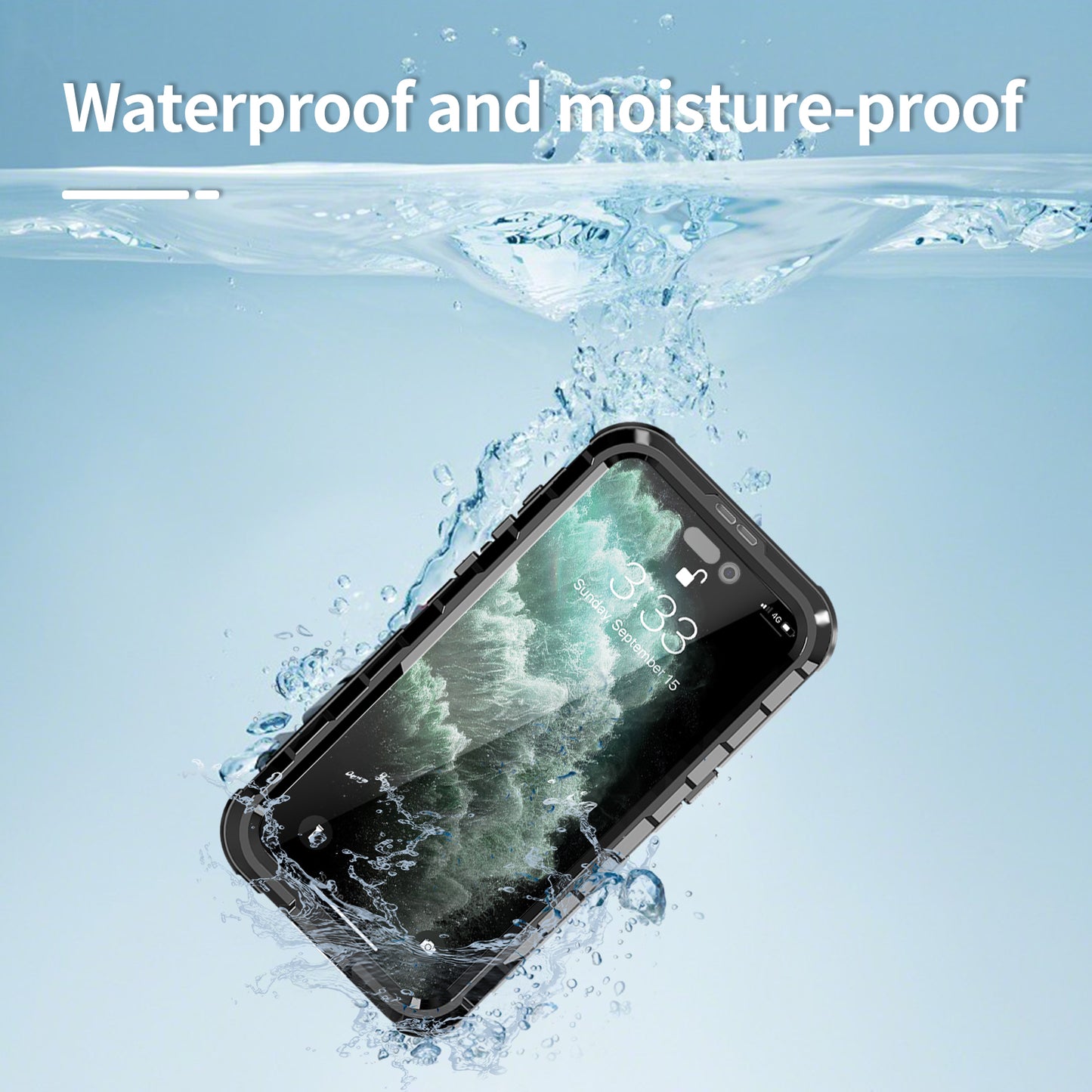 SHELLBOX Lens Protection Aluminum iPhone 15 Pro Waterproof Case