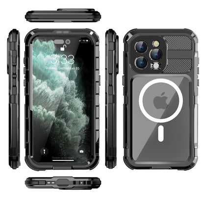 SHELLBOX Lens Protection Aluminum iPhone 15 Pro Waterproof Case