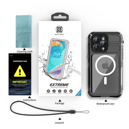 SHELLBOX Lens Protection Aluminum iPhone 15 Pro Waterproof Case