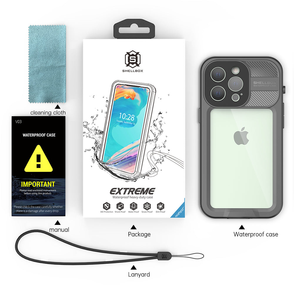 SHELLBOX Neo Simple iPhone 13 Pro Waterproof Case