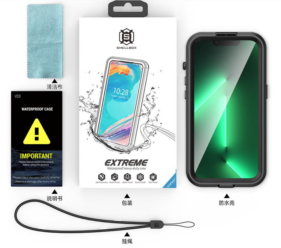 SHELLBOX Neo Simple iPhone 14 Pro Waterproof Case