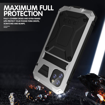 Metal Vajra iPhone 11 Pro Max Case Shockproof Stand Strap Outdoor Sports Full