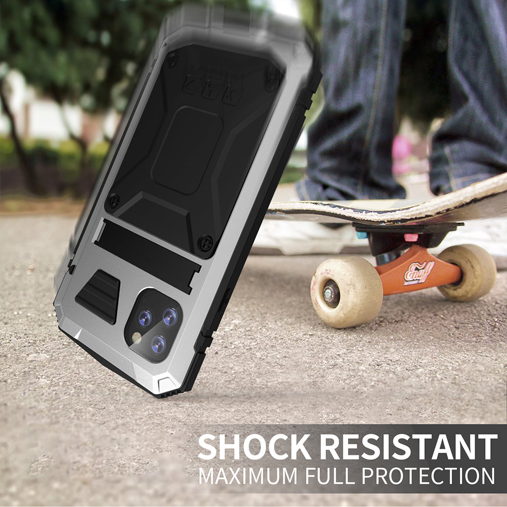 Metal Vajra iPhone 11 Pro Max Case Shockproof Stand Strap Outdoor Sports Full