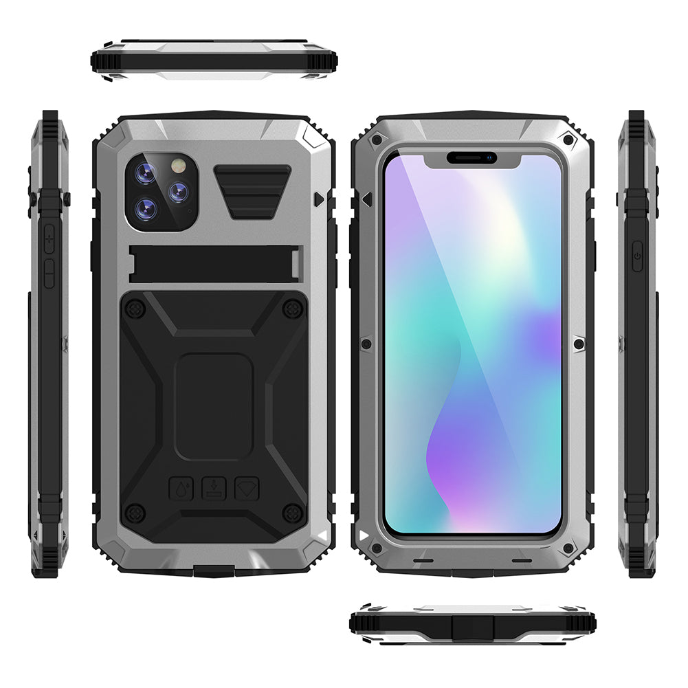Metal Vajra iPhone 11 Pro Max Case Shockproof Stand Strap Outdoor Sports Full