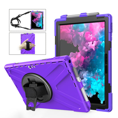 Pirate King Microsoft Surface Pro 4 Case 360 Rotating Stand Holder Shoulder Strap